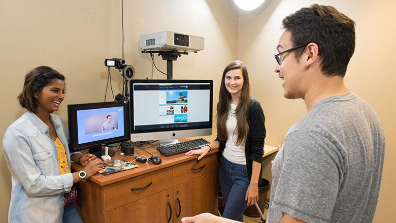 students in the one button studio